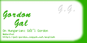 gordon gal business card